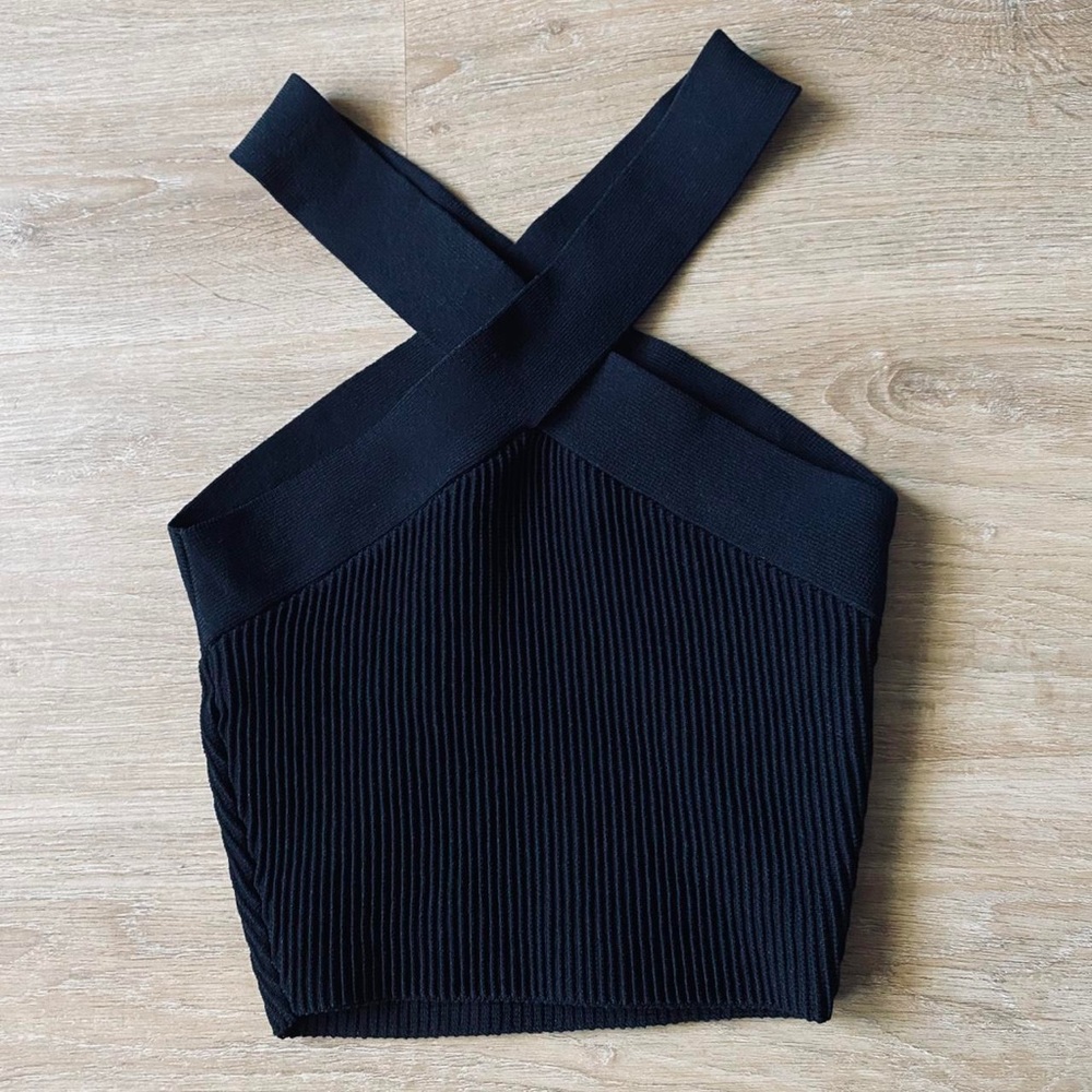 Aritzia Blue cross Top